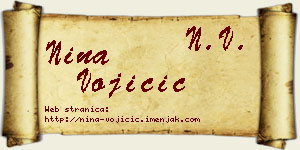 Nina Vojičić vizit kartica